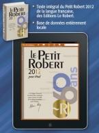 Le Petit Robert 2012 sur iPad