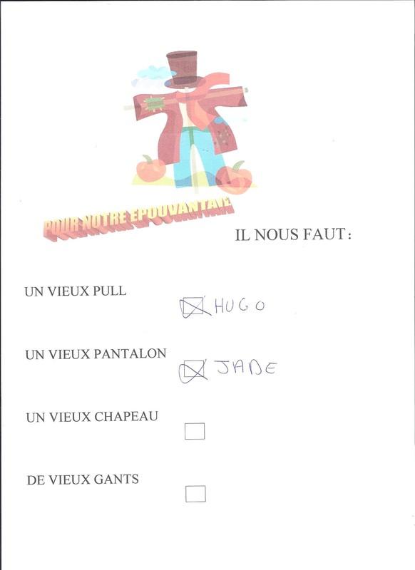 L'arrivé de l'automne l'épouvantail