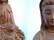 Statue Guan bois santal