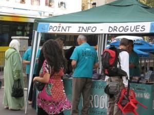 Stand d'information anti drogue