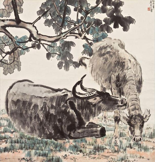 Xu Bei Hong, Buffles, 1935 (Photo: Sotheby's)