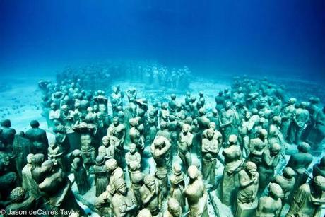 jasondecairetaylor 1 Underwater Sculpture : quand lart fait corps avec la nature arty underwater scupture Art 
