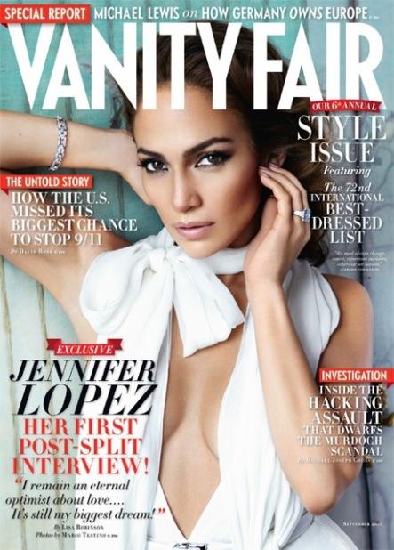 Jennifer Lopez pose pour Vanity Fair, septembre 2011 (vidéo)