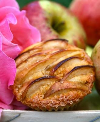 MUFFINS AUX POMMES, COEUR DE COMPOTE