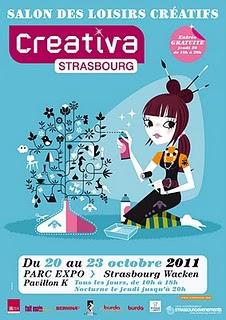 Sur votre agenda  :  CREATIVA, le Salon des loisirs créatifs - du 20 au 23 octobre au Parc Expo de Strasbourg