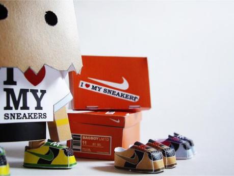 Papertoy « I Love My Sneakers » de PHIL