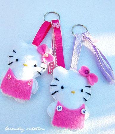 porte clefs kitinette rose et mauve