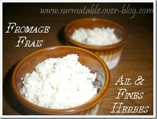 fromage ail et fines herbes