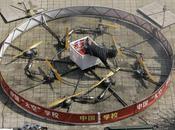 Huit hélices pour faire voler machine circulaire