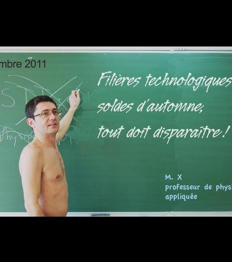 Profs nus pour education en danger