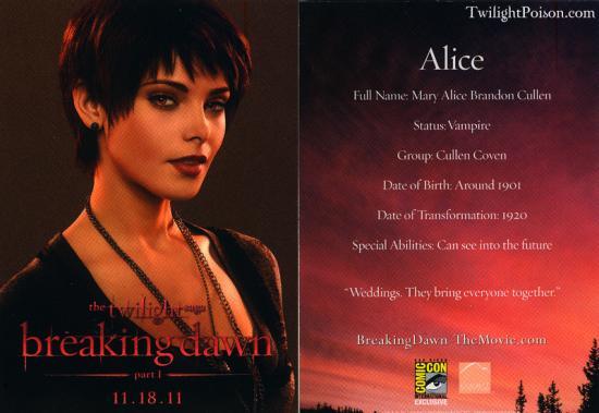 Alice Cullen,Breaking Dawn