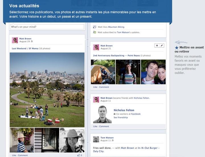 Facebook  inventa Timeline : Votre nouveau profil, votre biographie…