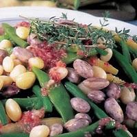 Salade de haricots frais