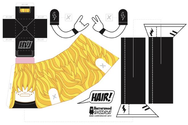 Paper toy Hair! de Horrorwood
