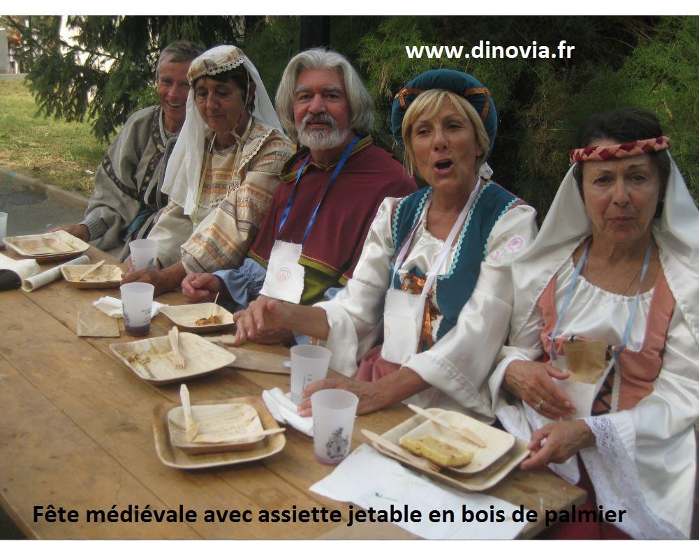 Vaisselle jetable médiévale pour fête médiévale de Chazay - À Lire