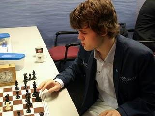 Echecs à Sao Paulo : Magnus Carlsen lors du tournoi Tata Steel 2011 © echecs-photo.be