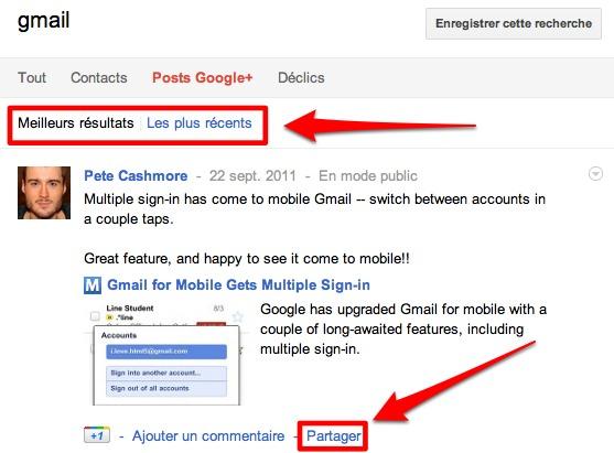 google plus recherche 3 Comment utiliser la recherche sur Google+ [G+ 101]