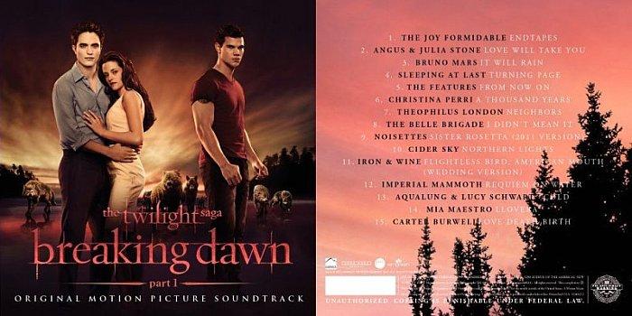 Liste des chansons de la BO de Breaking Dawn partie 1