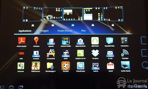 sony tablet s soft live 06 Test : Sony Tablet S
