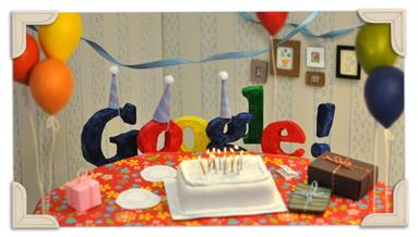 Googles 13th Birthday 2011 Google fête ses 13 ans