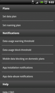 Android: Contrôle de votre conso data avec Ovano