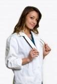 Similar:368469 : Female brunette attractive doctor wearing white lab coat with a stethoscope around shoulders smiling standing Stock Photo