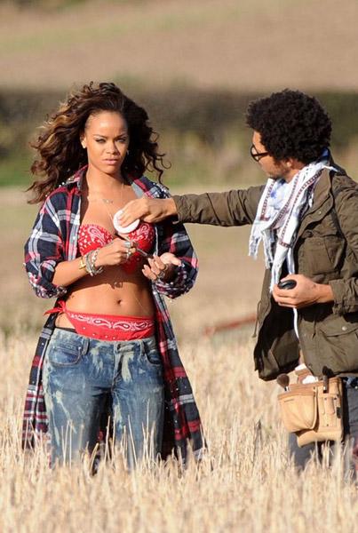 Sur le tournage de We Found Love avec Rihanna