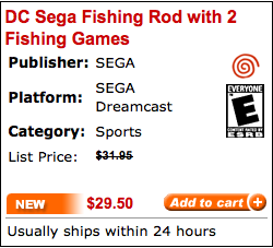 Moulinet Sega Fishing + 2 jeux de pêche