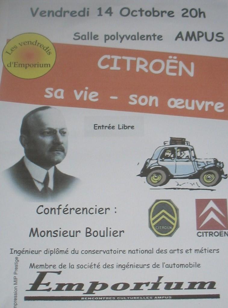 Conférence sur Citroën
