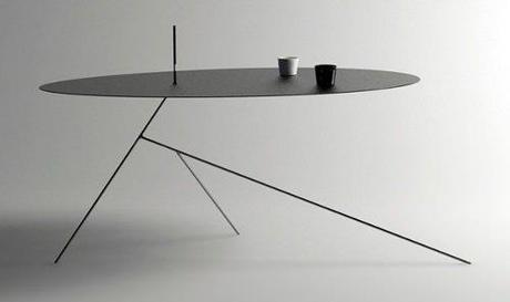 Table Chiuet, invisible de profile par Design-Jay