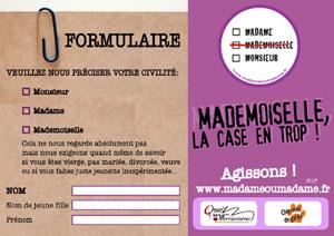 Mademoiselle ou Madame : la case du débat…