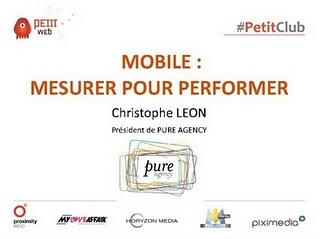 Le slide du mercredi : Marketing et Publicité sur Mobile  - Mesurer pour performer - par Pure Agency