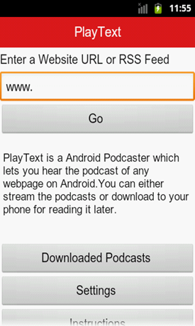 playtext podcaster