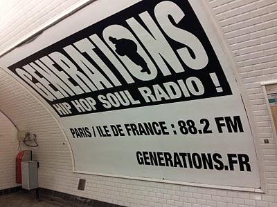La radio Generations s'affiche en grand dans le métro Parisien