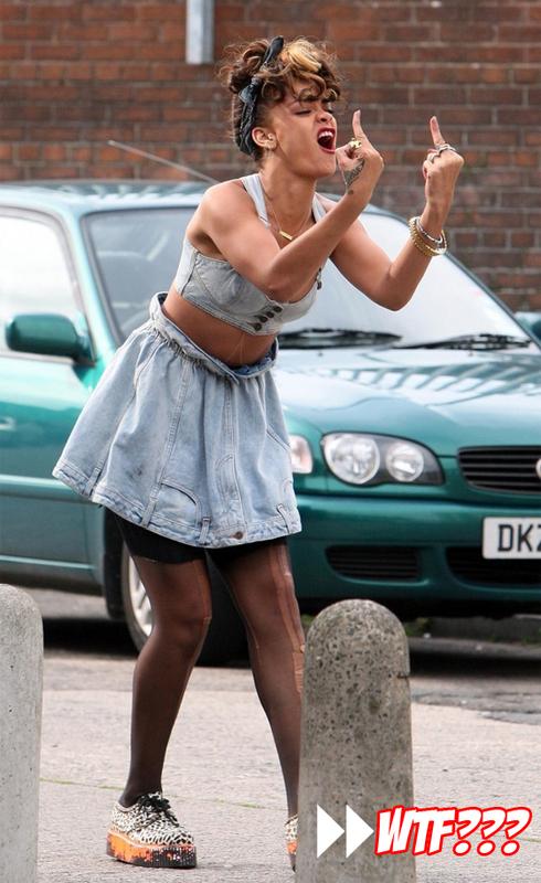 Rihanna sur le tournage de We Found Love