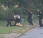 vidéo immobilisation arrestation suspect manchette