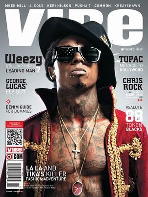 Lil Wayne en couv' de Vibe mag en octobre/novembre