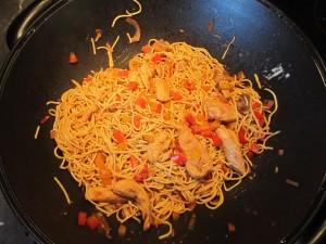 wok nouilles poulet 