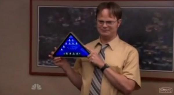 dunder mifflin tablette 600x328 Dunder Mifflin présente sa vision de la tablette tactile