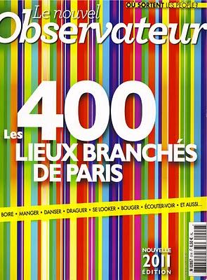 Le Pop Up Store dans Le Nouvel Observateur - 400 lieux branchés de Paris