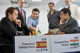 Echecs à Sao Paulo : Ronde 4, l'Espagnol Francisco Vallejo Pons battu par Viswanathan Anand © site officiel