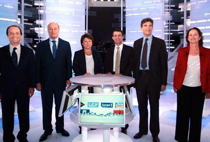 PRIMAIRES 2e DEBAT ENSEMBLE CANDIDATS table