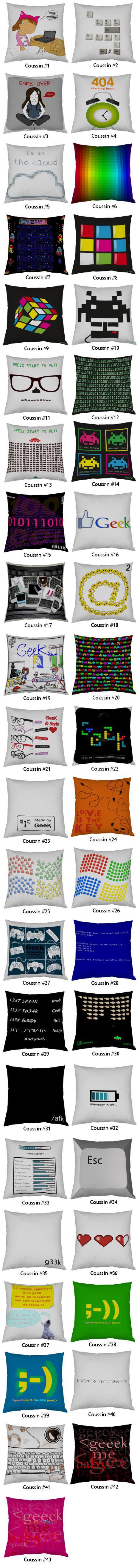 Coussins Geek Decodeo votez 5 gnd Votez pour votre coussin Geek préféré !