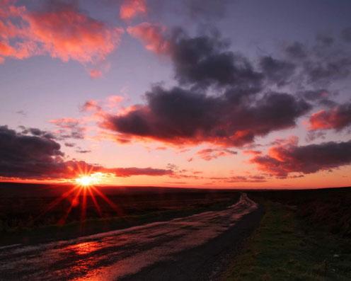 le ciel et le coucher de soleil photo