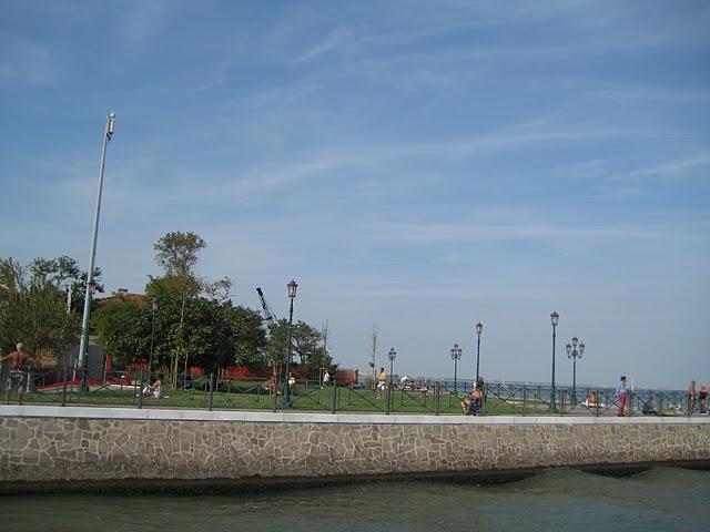 Arrivée à Fusina, ses retraités, ses bronzés, sa vue