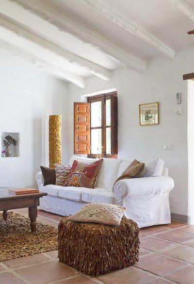 Une maison de campagne chic et chaleureuse en Espagne