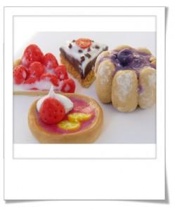 Patisseries en pâte fimo