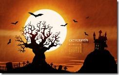 halloween spooky  96 Fonds décran calendrier pour Octobre