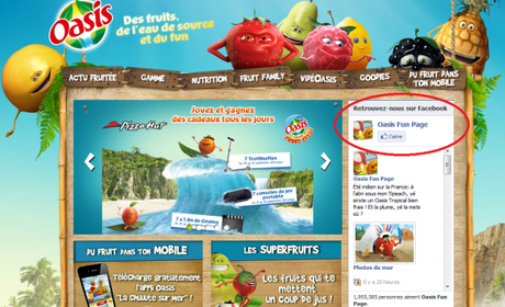 Homepage d'Oasis