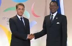 Nicolas Sarkozy et Obiang Nguema